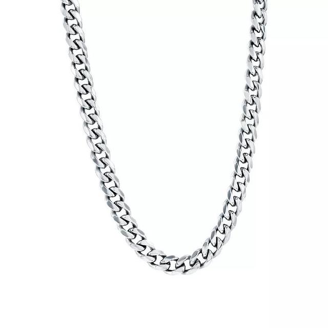 Stainless Steel 7mm Cuban Chain Necklace Product Image