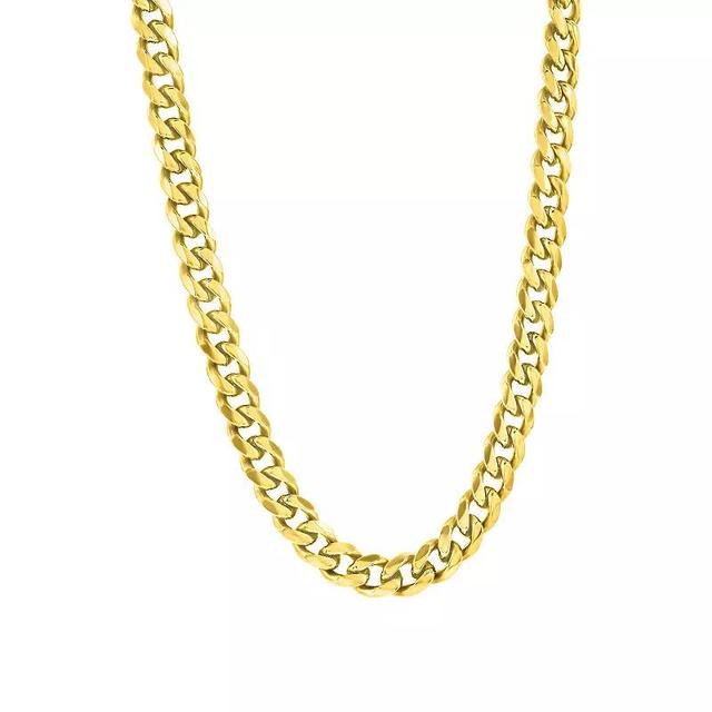 Stainless Steel 7mm Cuban Chain Necklace Product Image