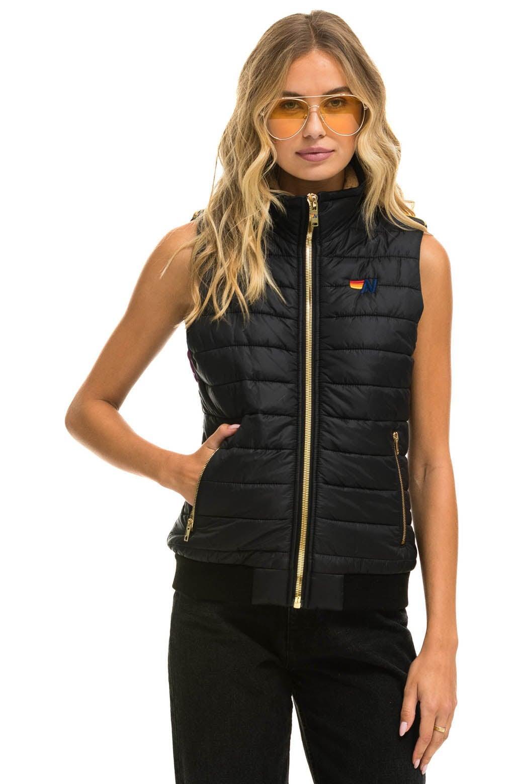 SUNBURST VEST - BLACK Female Product Image