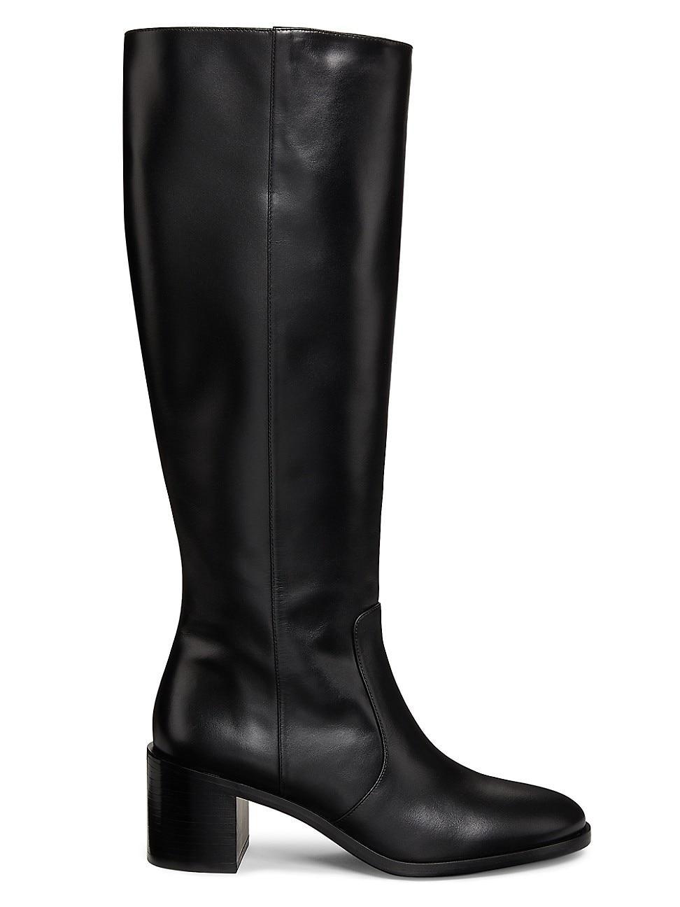 Womens Esme 60MM Zip Leather Boots Product Image