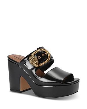 Kurt Geiger London Womens Mayfair Embellished Buckle Platform Sandals Product Image