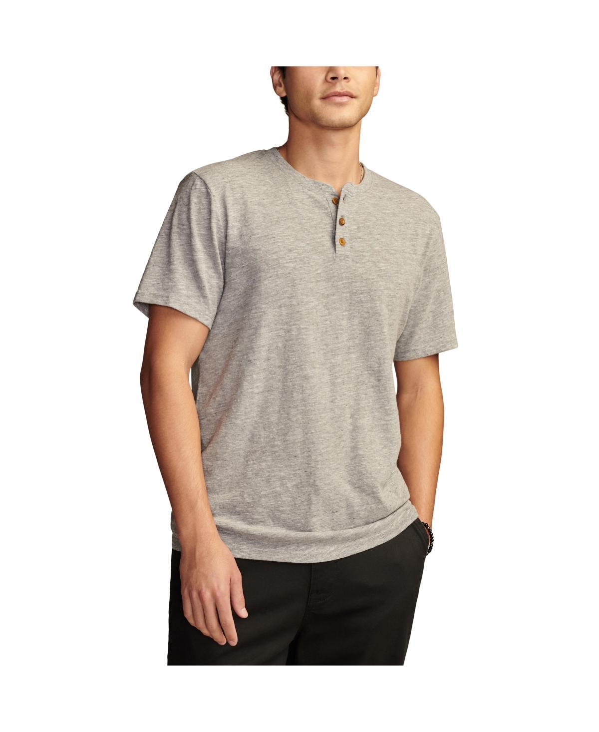 Lucky Brand Mens Linen Short Sleeve Henley T-shirts Product Image