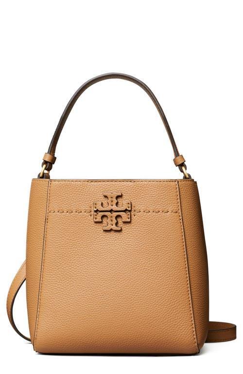 Tory Burch McGraw Small Leather Bucket Bag Product Image