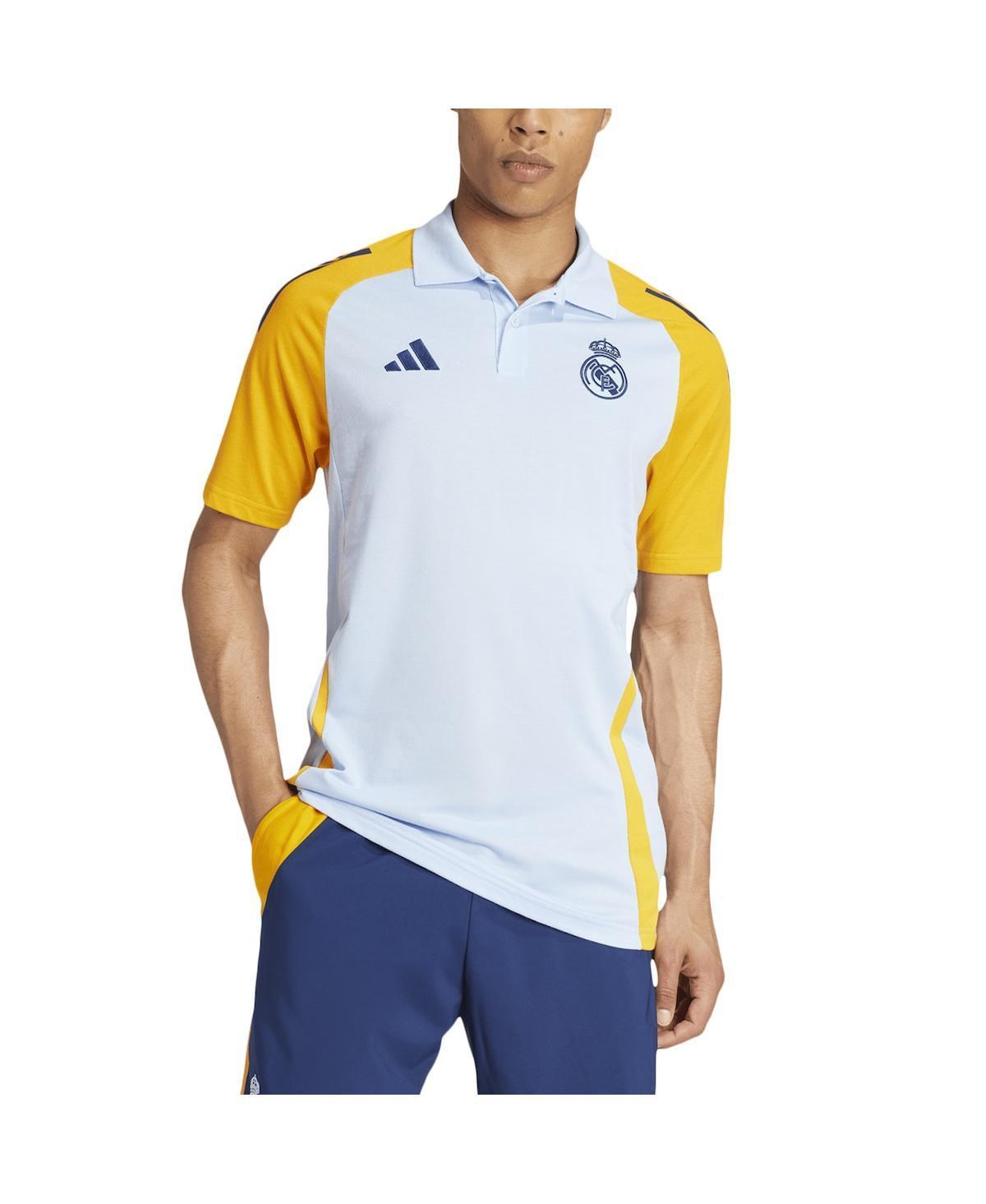 Adidas Mens Light Blue Real Madrid Tiro 24 Polo Shirt Product Image