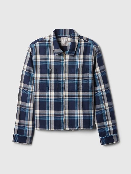 Heavyweight Flannel Full-Zip Shirt Jacket Product Image