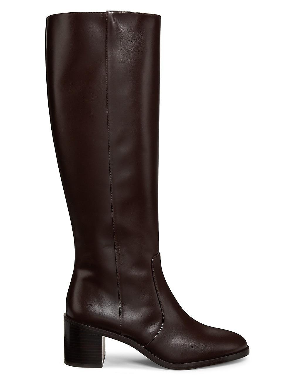 Womens Esme 60MM Zip Leather Boots Product Image