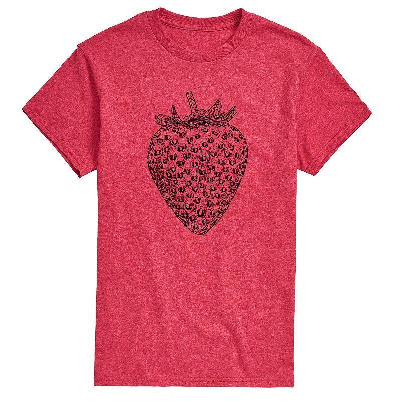 Mens Strawberry Sketch Graphic Tee Product Image