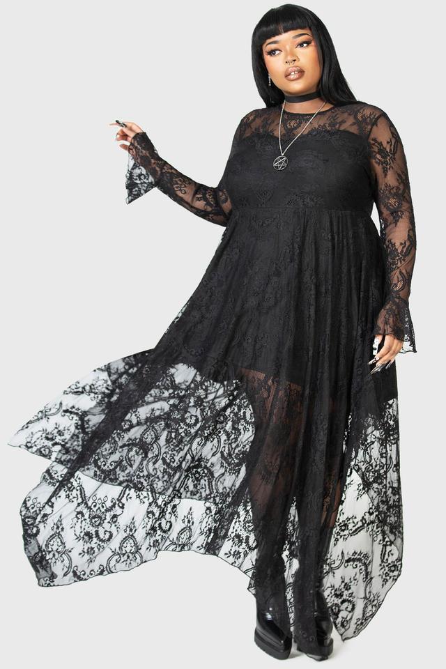 Shadow Figure Maxi Dress [PLUS] Female Product Image