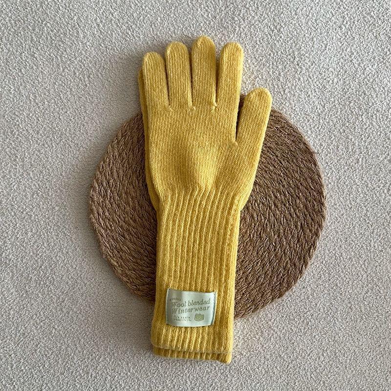 Plain Knit Gloves Product Image