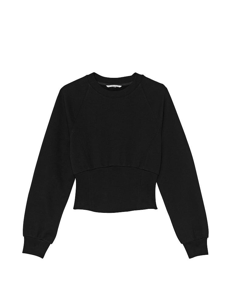 Cotton Fleece Corset Crewneck Product Image