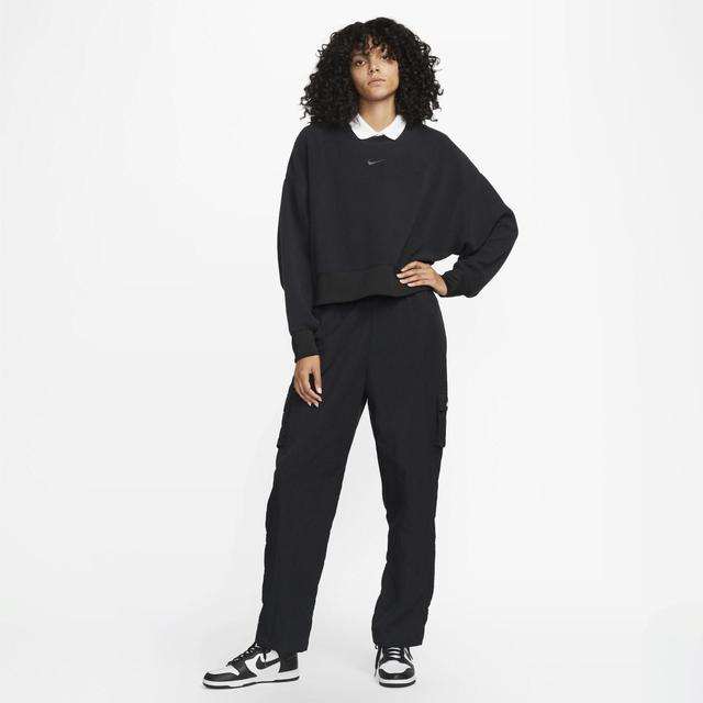 Women's Nike Sportswear Plush Oversized Crew-Neck Mod Crop Sweatshirt Product Image