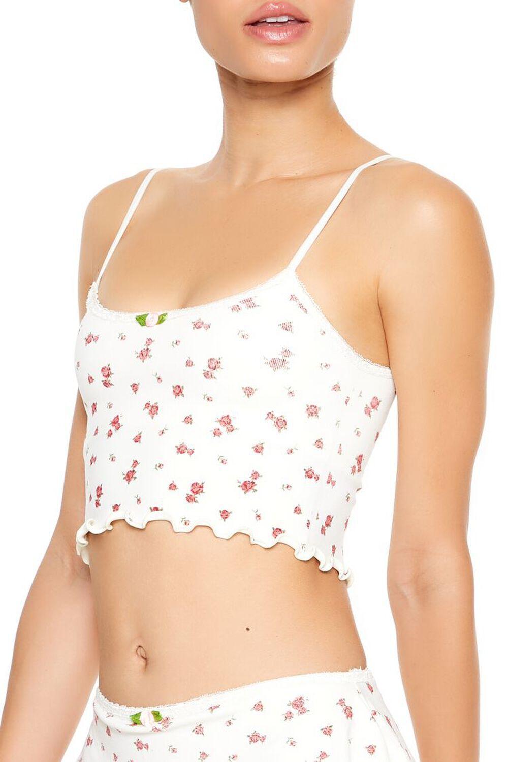 Seamless Rose Longline Bralette | Forever 21 Product Image