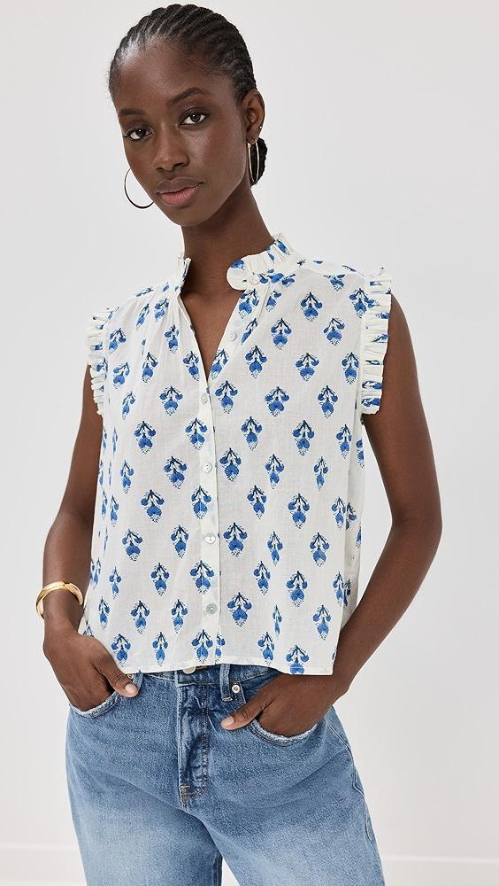 Alix of Bohemia Wylie Indigo Bhutti Shirt | Shopbop Product Image