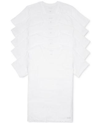 Calvin Klein Mens Cotton Classics 5-Pack V-Neck T-Shirt - White - S Product Image