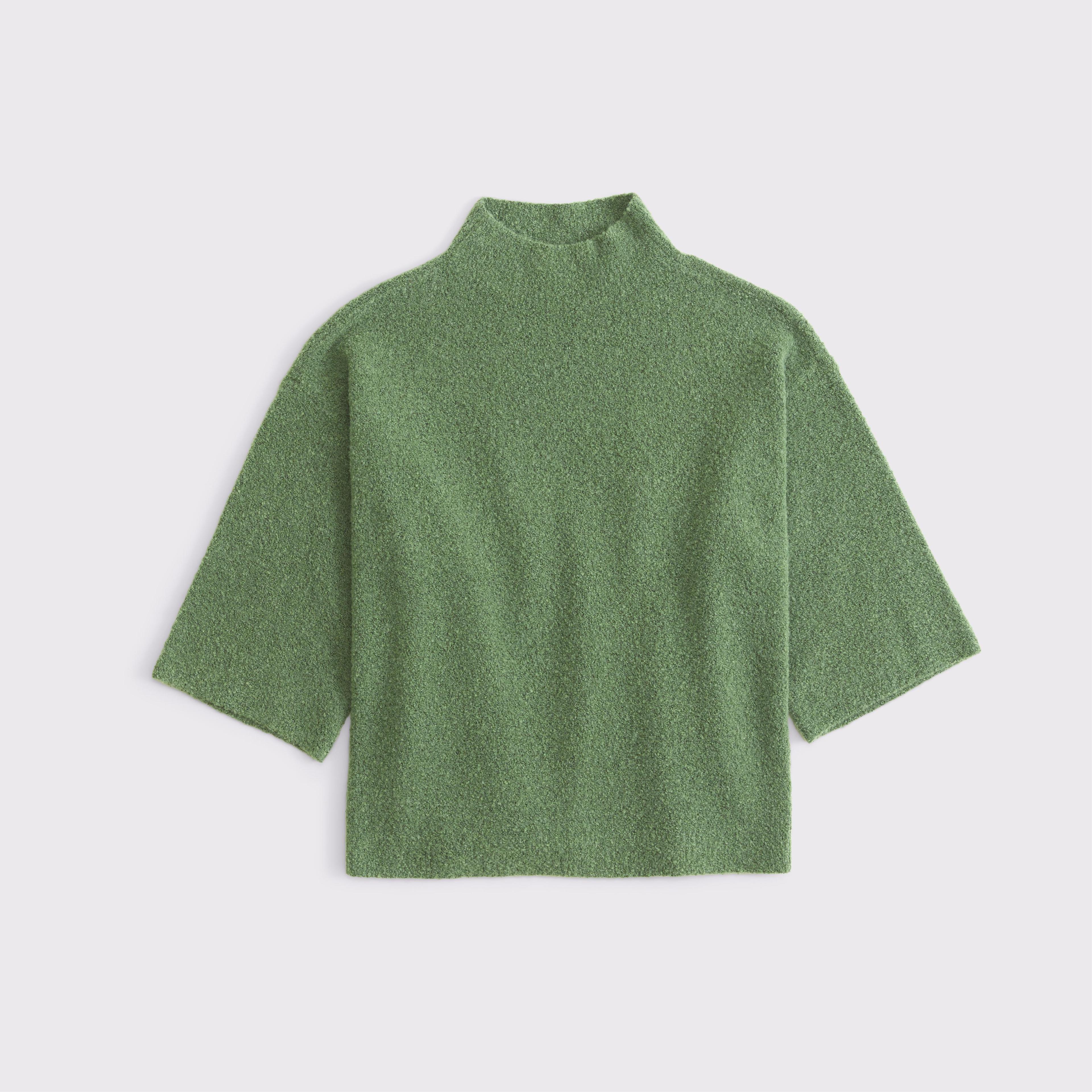 Boucle Mockneck Sweater Tee Product Image