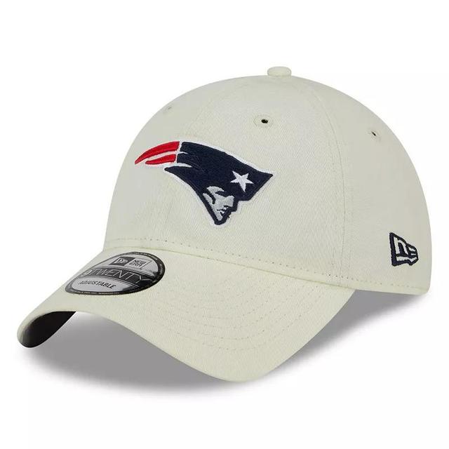 Mens New Era Cream New England Patriots Core Classic 2.0 9TWENTY Adjustable Hat Product Image