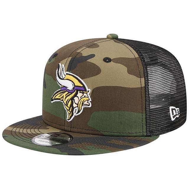 Mens New Era Camo Minnesota Vikings Main Trucker 9FIFTY Snapback Hat Product Image