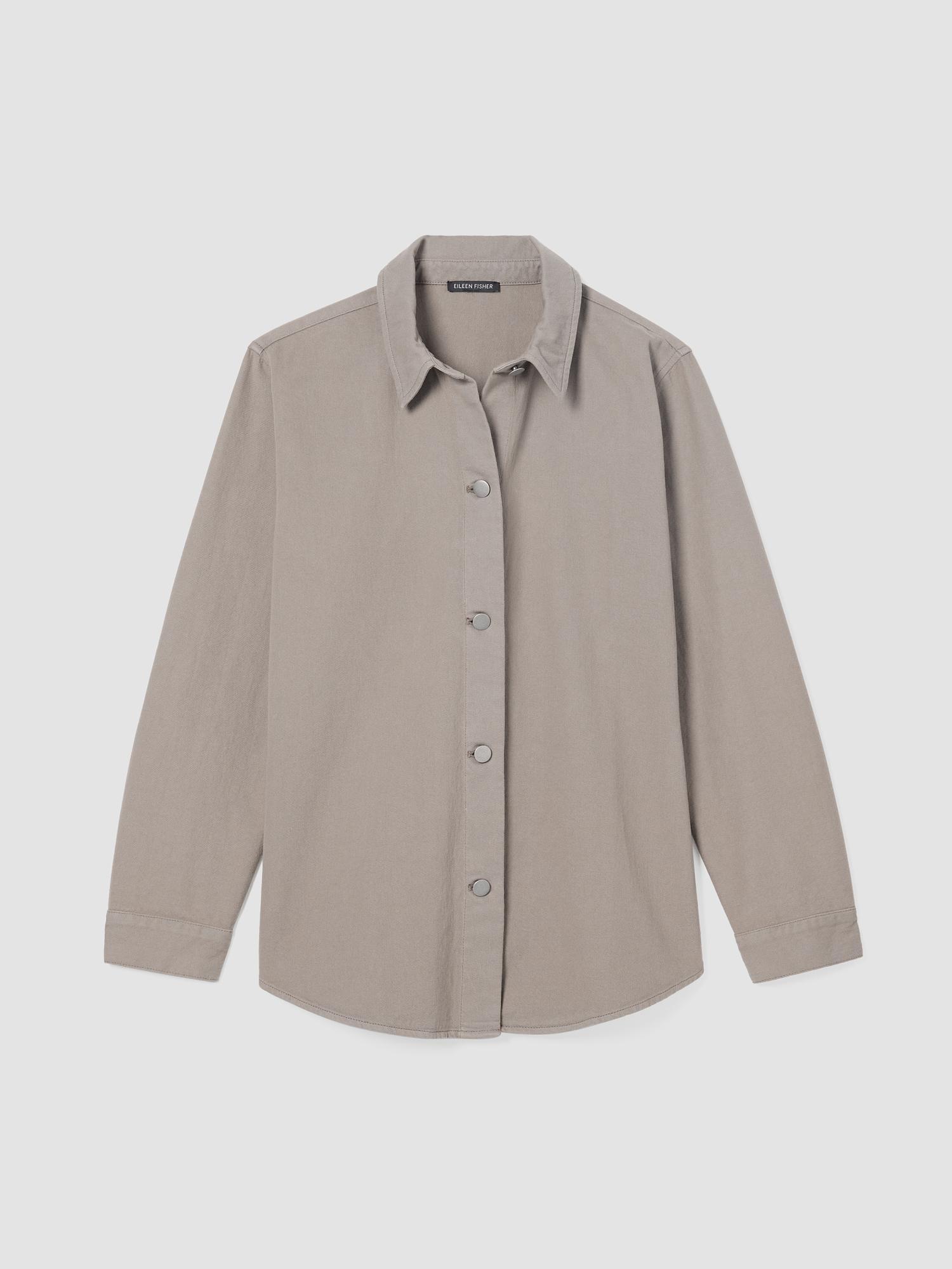 EILEEN FISHER Garment-Dyed Utility Organic Cotton Shirt Jacketfemale Product Image