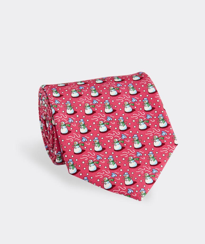 Snowman Silk Tie Product Image