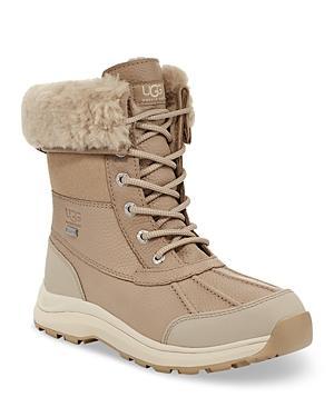 Ugg Womens Adirondack Round Toe Leather & Suede Waterproof Booties Product Image