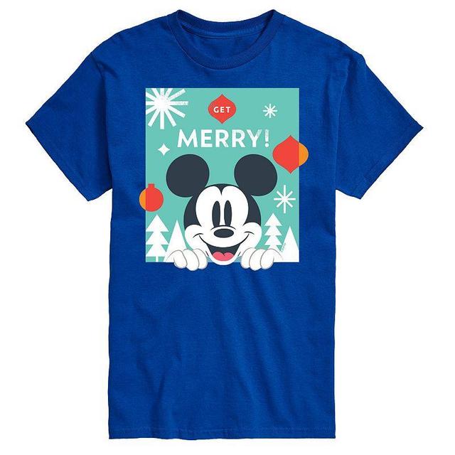 Disney Mens Get Merry Tee Dark Grey Product Image