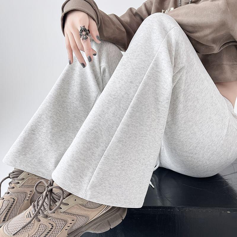 Drawstring Waist Bootcut Sweatpants Product Image