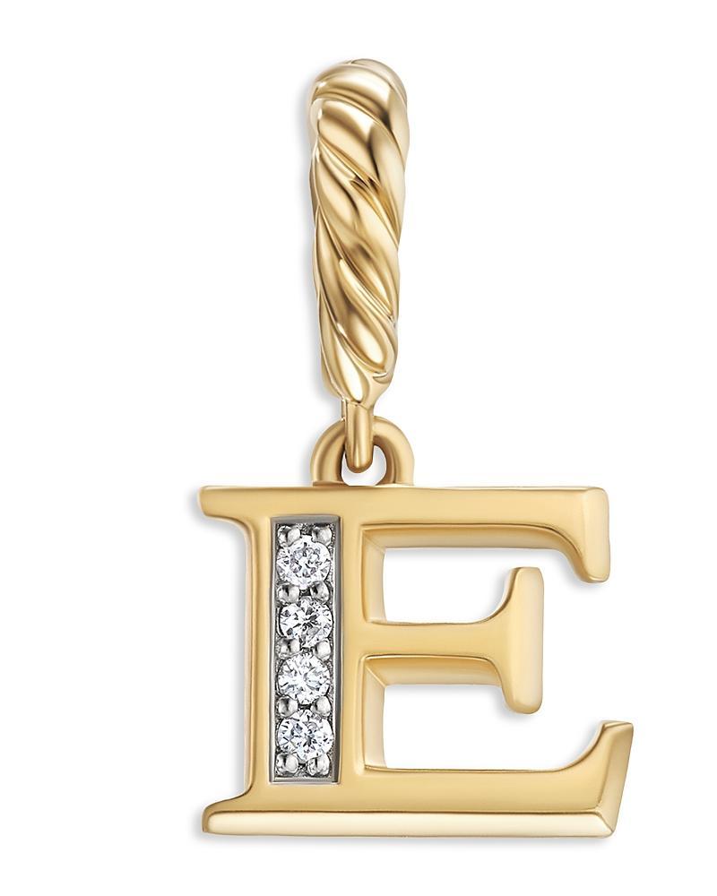 Womens Pav Initial Pendant in 18K Yellow Gold with Diamonds Product Image