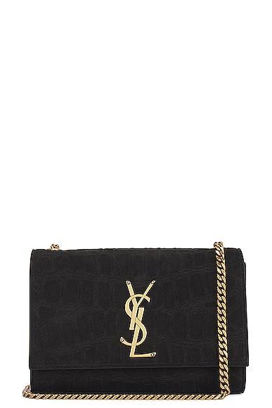 Saint Laurent Small Kate Chain Bag in Black Product Image