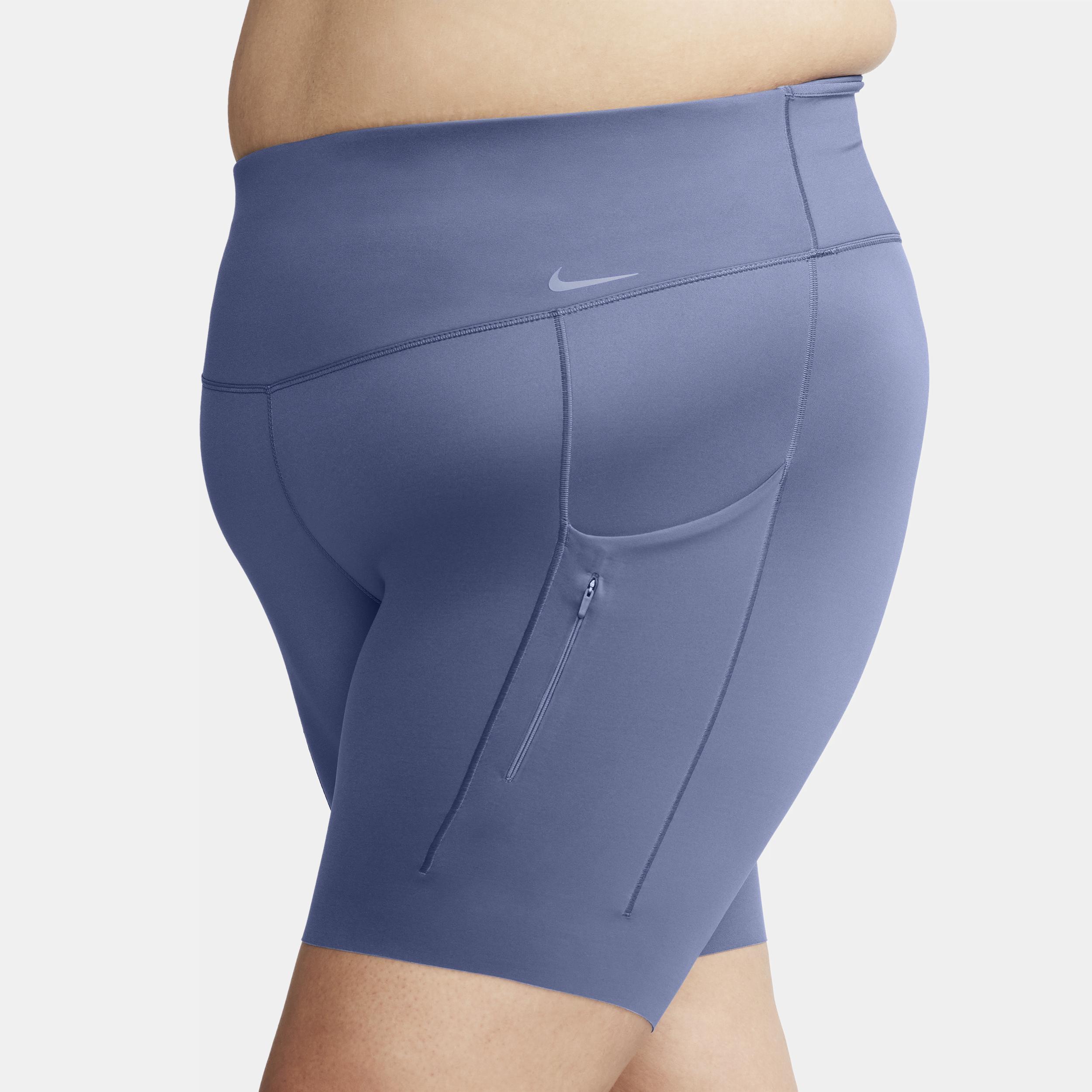 Nike Womens Go Firm-Support High-Waisted 8 Biker Shorts with Pockets (Plus Size) Product Image