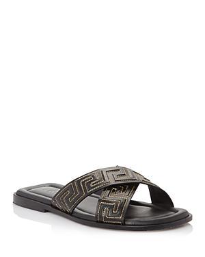 Versace Mens Greca Raised Key Strap Sandals Product Image