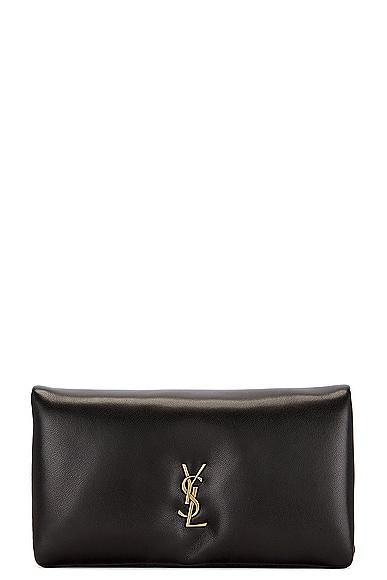 Saint Laurent Calypso Large Bi-Fold Wallet Black.. Product Image