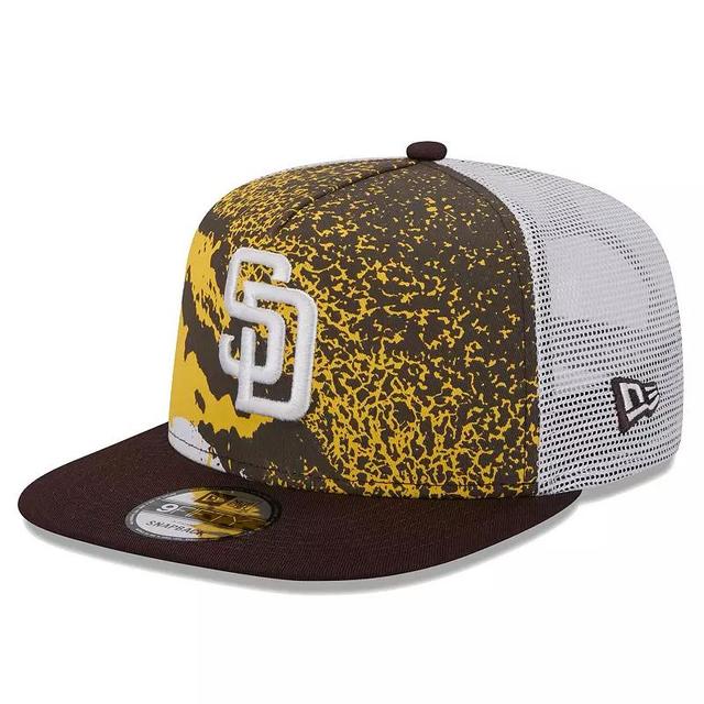 Mens New Era San Diego Padres Court Sport 9FIFTY Snapback Hat Product Image