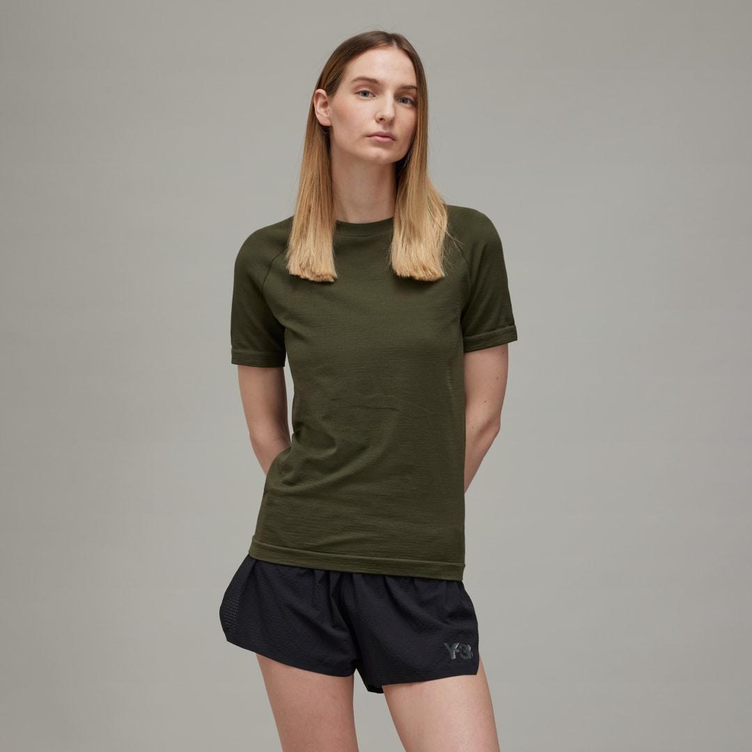 adidas Y-3 Running Fitted Top Night Cargo XS Womens product image