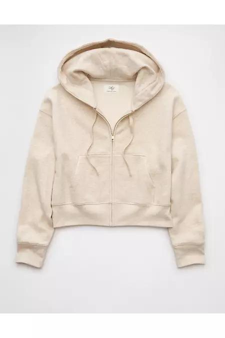 AE Everyday Luxe Zip-Up Hoodie Womens Product Image