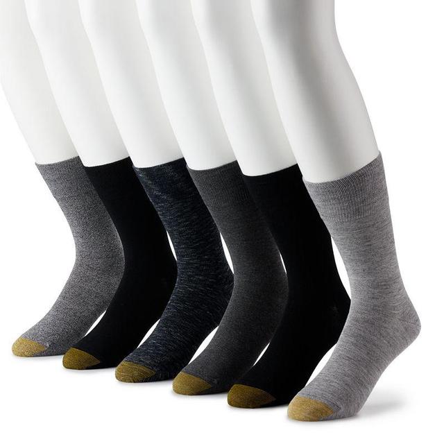 Mens GOLDTOE 6-Pack Cambridge Crew Socks Product Image