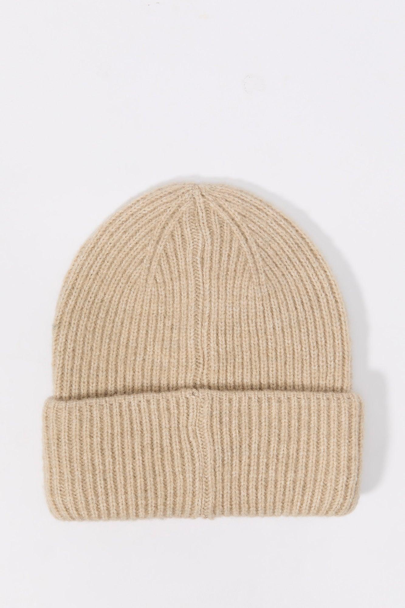 City Embroidered Ribbed Knit Beanie Female Product Image