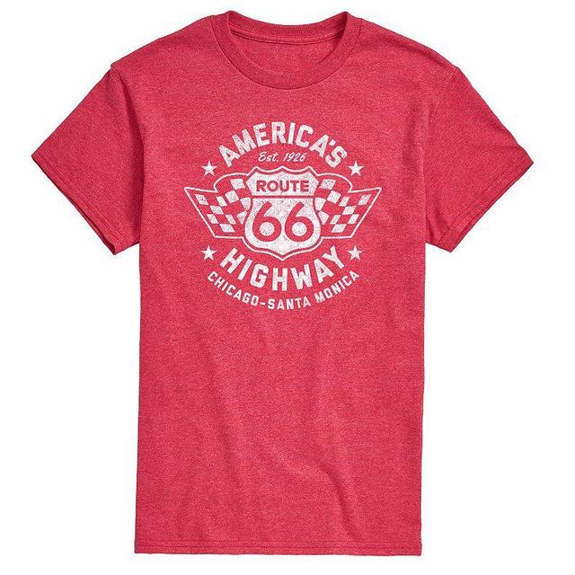 Mens Americas Highway Graphic Tee Red Product Image