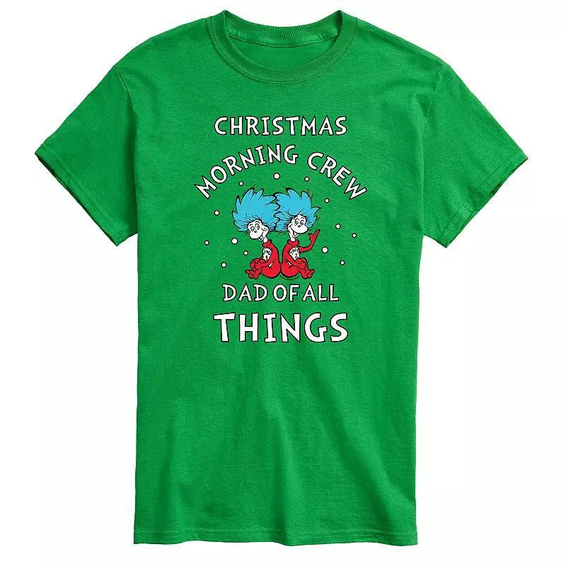 Mens Dr. Seuss Christmas Morning Tee Green Product Image