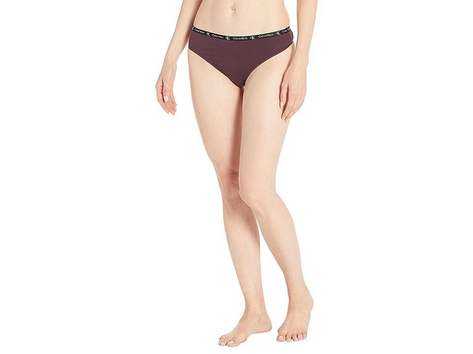 Calvin Klein Underwear 1996 Cotton Modern Thong 7-Pack (Black/Charcoal Heather/White/Natural Grey/Mudstone/Snow Cone/Haz) Women's Underwear Product Image