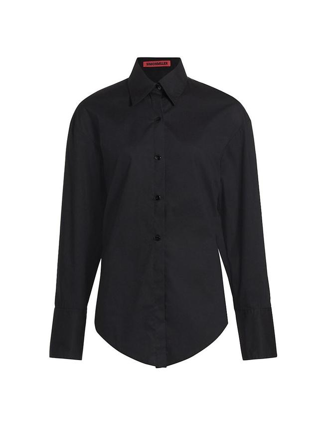 Womens Loch Poplin Long-Sleeve Shirt Product Image