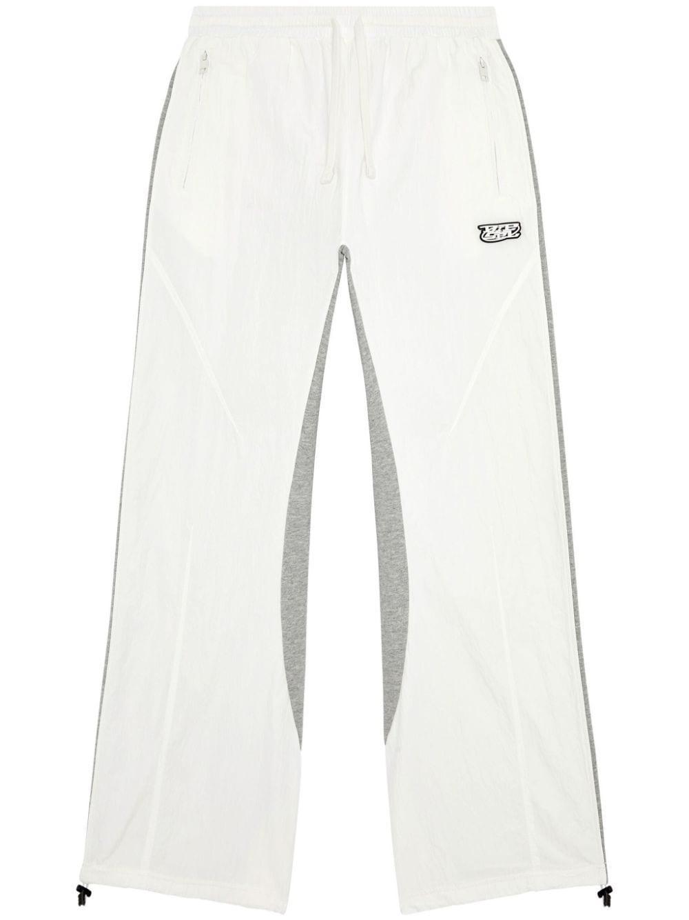 Logo-patch Panelled Track Pants In White Product Image