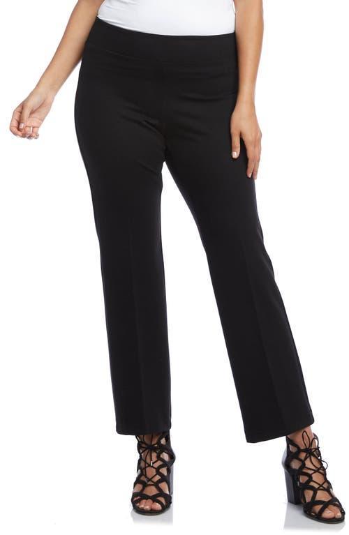 Karen Kane Plus Size Wonder Knit Slim Straight Ankle Pants Product Image