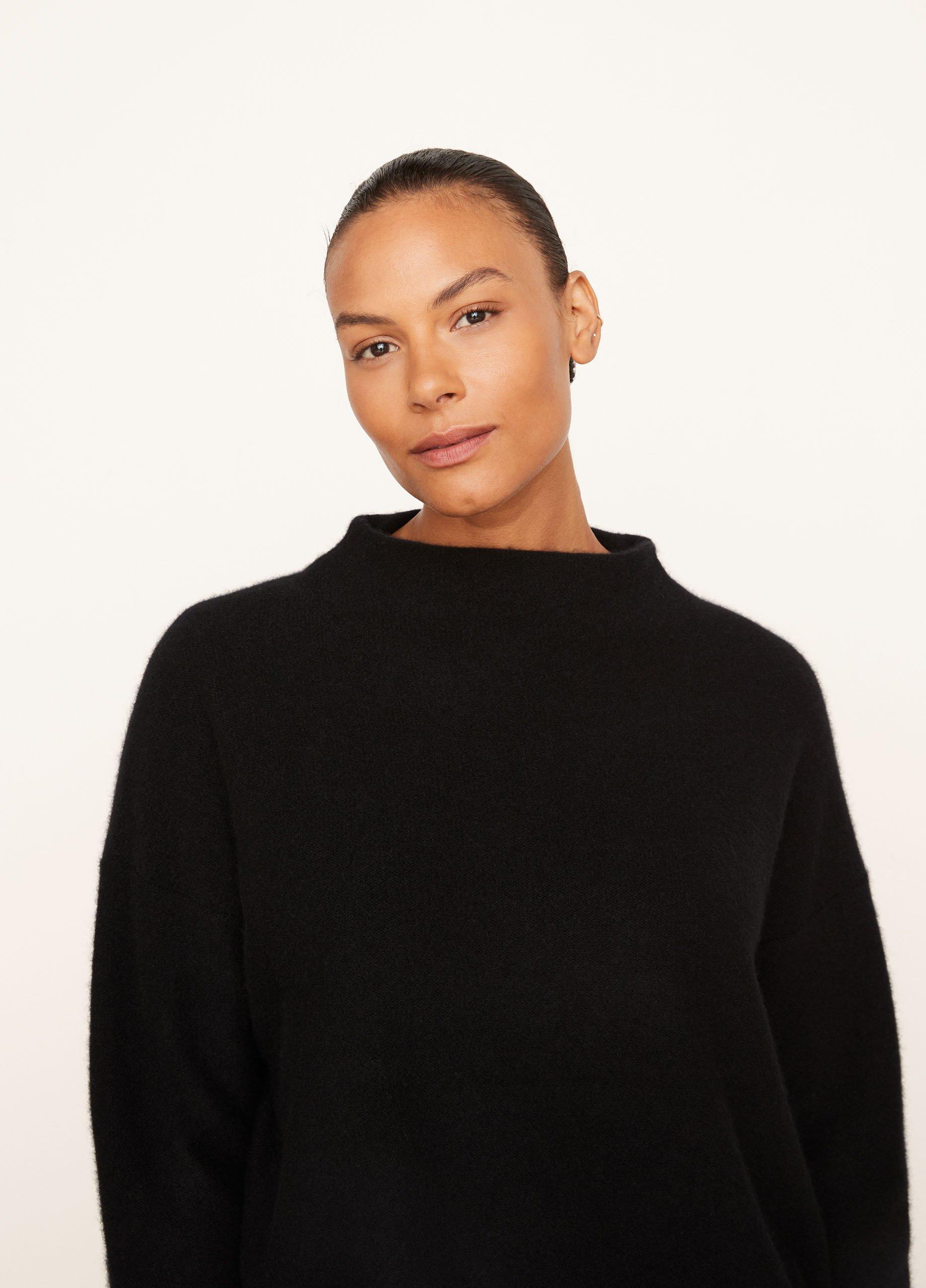 Plush Cashmere Funnel Neck Sweater Product Image