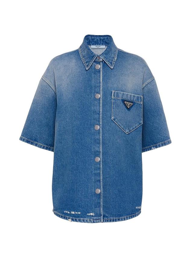 Womens Denim Shirt Product Image