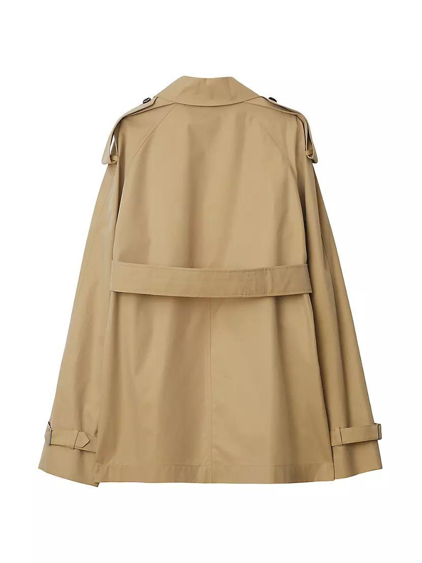 Cotton Gabardine Double-Breasted Trench Coat Product Image