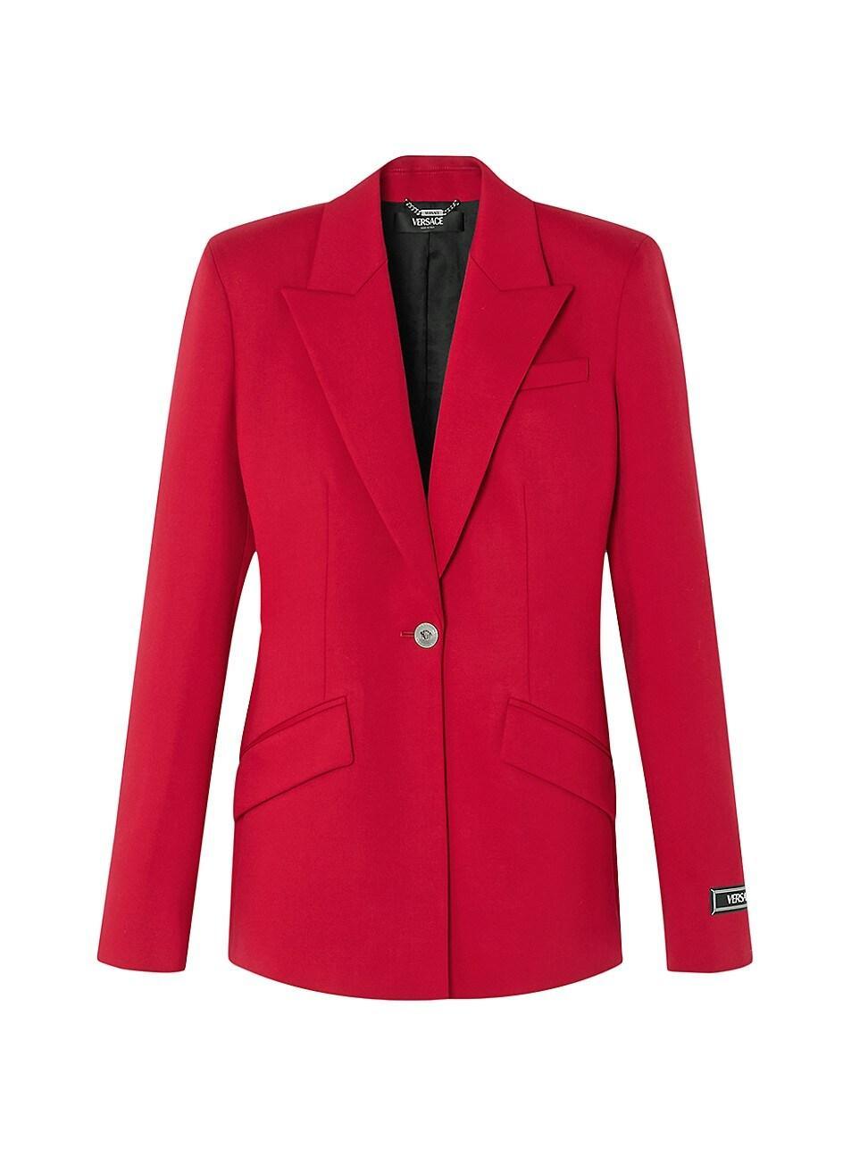 Womens Stretch Wool Grain De Poudre Jacket Product Image