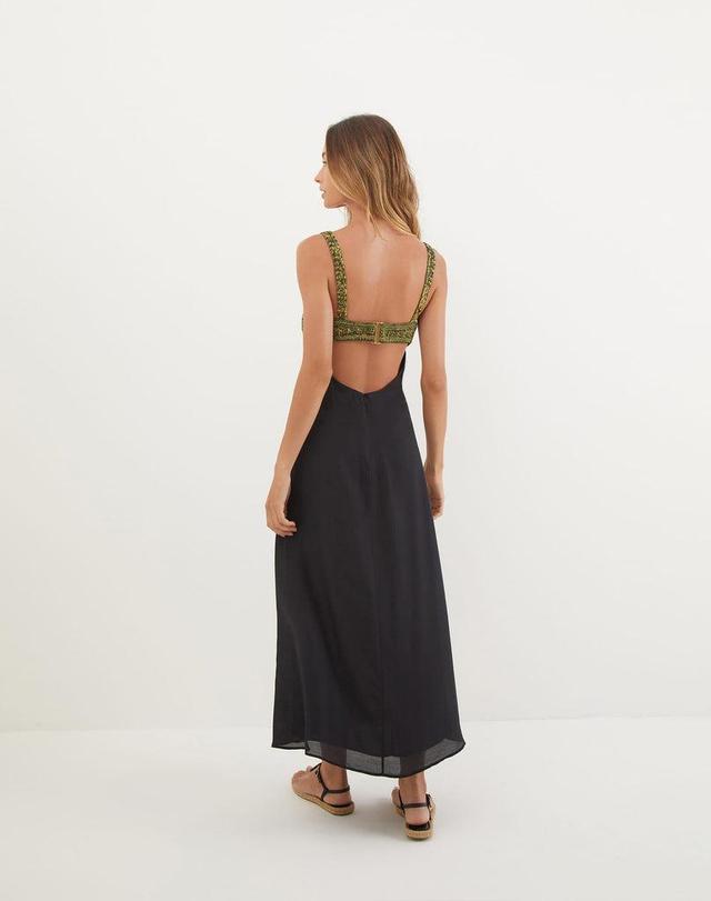 Aria Long Dress - Black Product Image