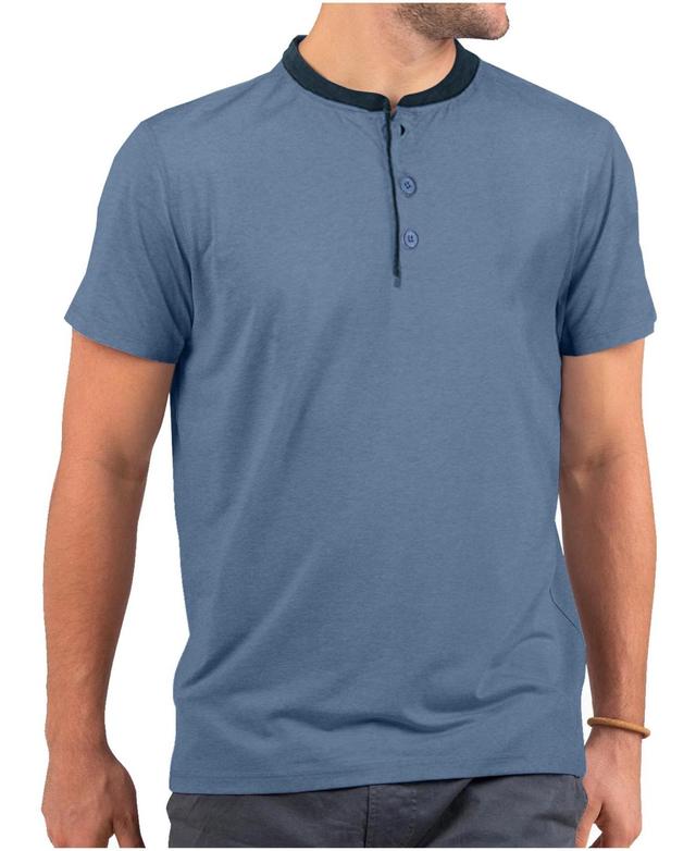 Mens Short Sleeve Henley T-Shirt Product Image