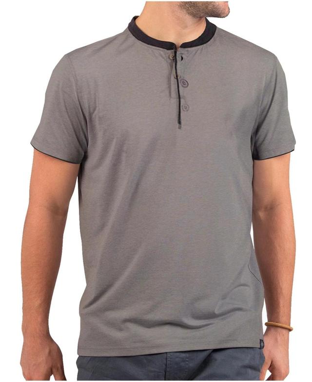 Mens Short Sleeve Henley T-Shirt Product Image