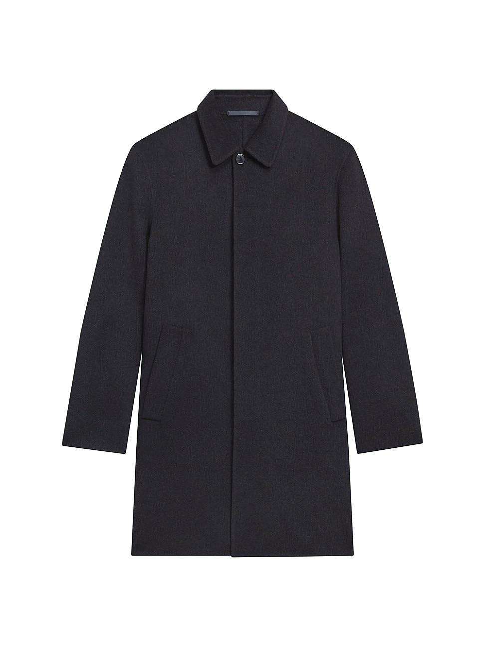 Mens Double-Faced Wool-Cashmere Car Coat Product Image